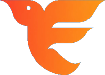 Evolution Digital Marketing logo: an orange bird in flight forming the letter E
