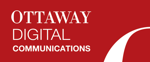 Ottaway Digital Communications logo: the words "Ottaway Digital Communications" in white on a red background with a white curved road swoosh