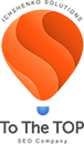 To The Top SEO Company logo: an orange hot-air balloon shaped like an S above the words "To The TOP SEO Company"